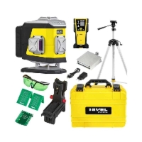 Laser krzyżowy CL2G– z zieloną wiązką, 2x360°, Bluetooth, statyw, czujnik, Nivel System CL2G set SJJM1EX CLS5