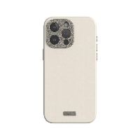 Etui Moshi Napa do iPhone 15 Pro Max MagSafe Skórzane Premium Eggnog White