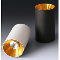 Goldspot 150mm - reflektor sufitowy spot downlight czarny złoty