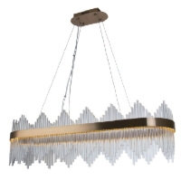 Delhi Crystal Rods Long - 80cm żyrandol LED kryształowy złoty mosiądz