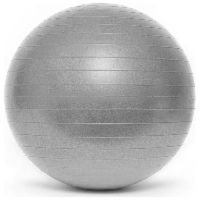 Piłka gimnastyczna fitness SMJ 65cm srebrna z pompką