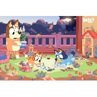 Bluey Zabawa w Domu - plakat