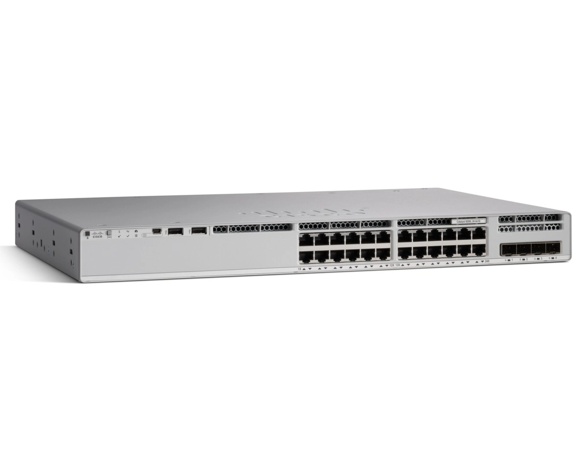 C9200-24P-A, Cisco Catalyst C9200L Managed L3 Gigabit Ethernet (10/100/1000) Power over Ethernet (PoE) Grijs