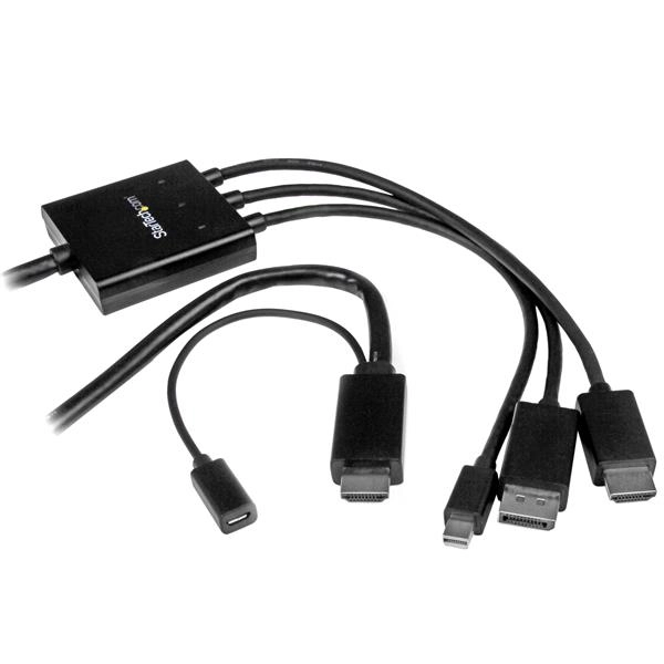 StarTech.com HDMI DisplayPort of Mini DisplayPort naar HDMI adapter kabel 2 m