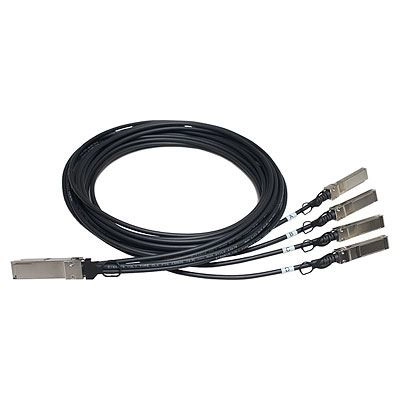 HPE X240 40G QSFP+ 4x10G SFP+ 5m DAC netwerkkabel Zwart