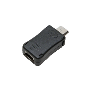 LogiLink AU0010 tussenstuk voor kabels Micro USB Mini USB Zwart