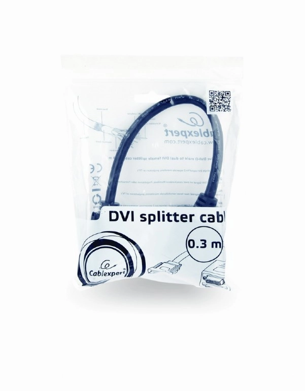 Gembird A-DVI-2DVI-01 DVI kabel 0,3 m 2 x DVI-D DVI-D Zwart - Afbeelding 2