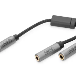 Digitus DB-510320-002-S audio kabel 0.2 m 2 x 3.5mm Zwart