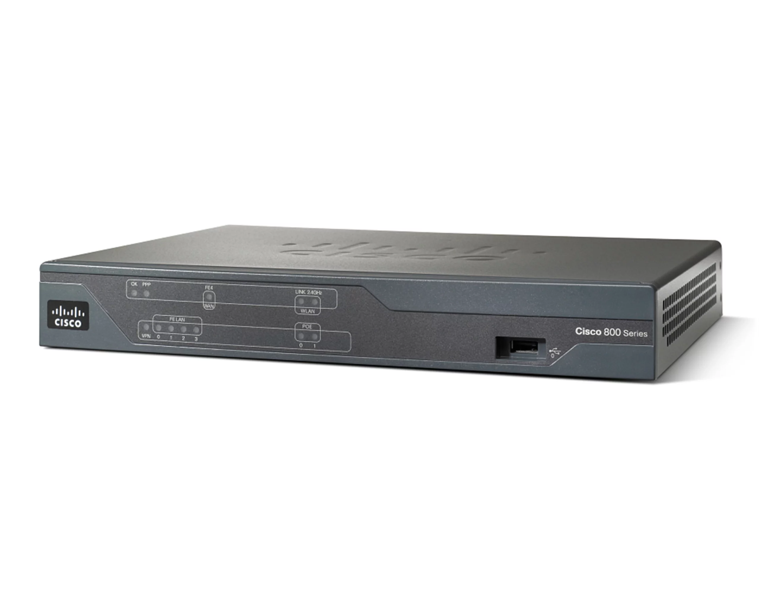 Cisco 888 bedrade router Fast Ethernet Zwart