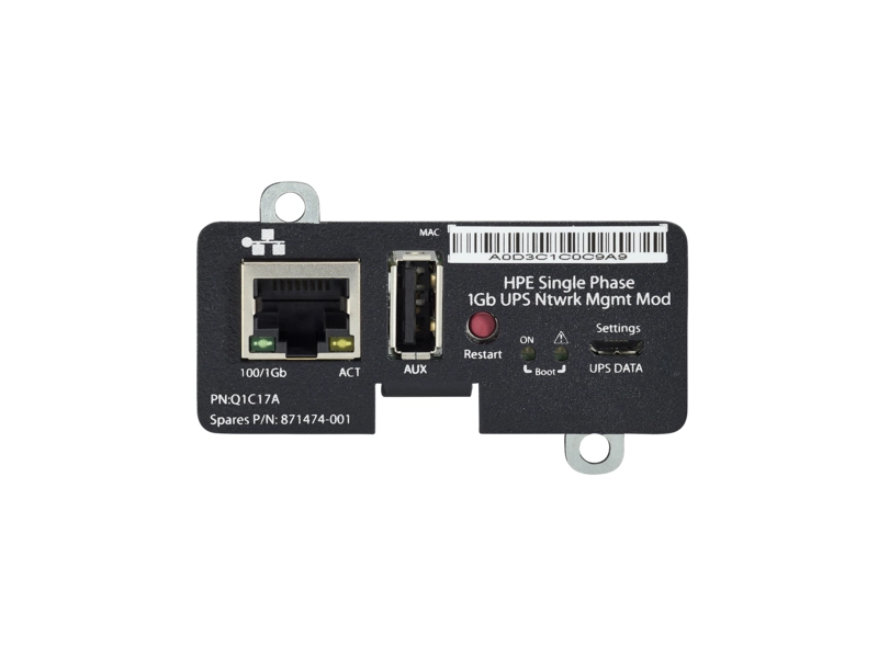 HPE Single Phase 1Gb Network Management Module UPS - Afbeelding 3