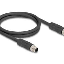 DeLOCK 80514 sensor- en actuatorkabel 1 m RST M12 Zwart