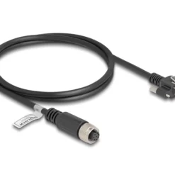 Delock M12 Kabel A-kodiert 8 Pin Buchse zu RJ45 Stecker met Schrauben Cat.5e FTP 1 m (80423)