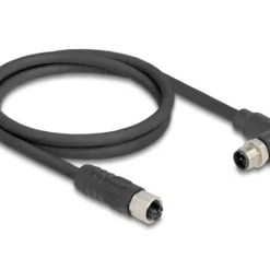 DeLOCK 80529 sensor- en actuatorkabel 2 m RST M12 Zwart