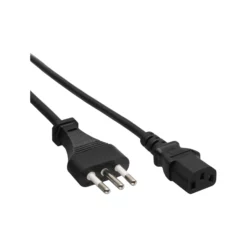 16653I, InLine 16653I electriciteitssnoer Zwart 3 m Netstekker type L C13 stekker - Retail