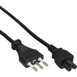 InLine 16656S electriciteitssnoer Zwart 2 m Netstekker type L