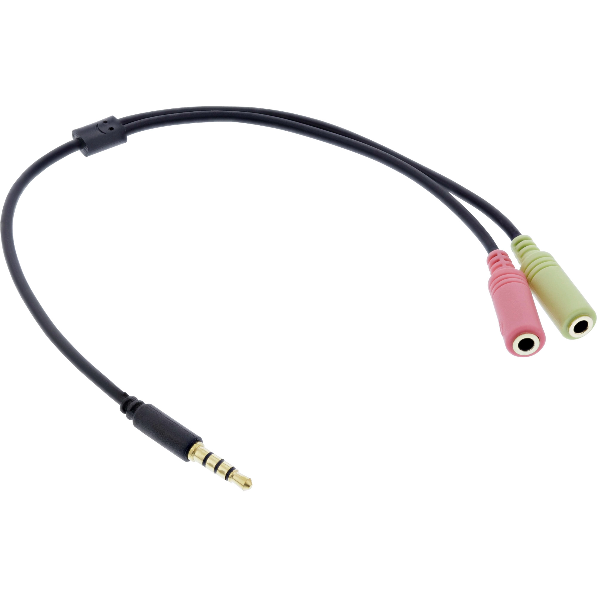 InLine 99302J audio kabel 1 m 2 x 3.5mm 3.5mm Zwart