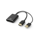 ACT AC7536 video kabel adapter 0,24 m HDMI + USB DisplayPort Zwart - Afbeelding 2