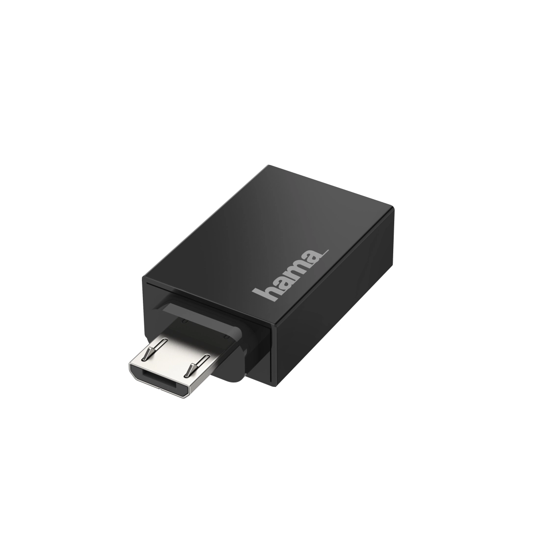 Hama 00200307 tussenstuk voor kabels Micro-USB USB Type-A Zwart