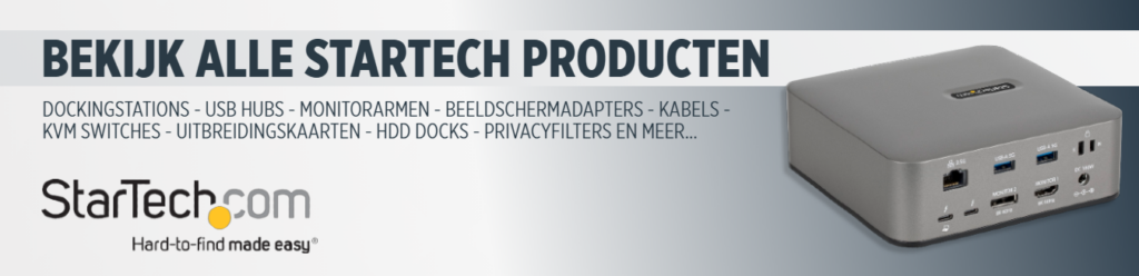 StarTech, docks, hubs, kabels en meer