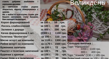 Блюда на Пасху от ресторана "Валентино" 2021