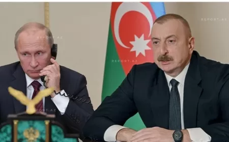 Vladimir Putin İlham Əliyevə zəng edib, təyyarə qəzasına görə üzrxahlığını bildirib