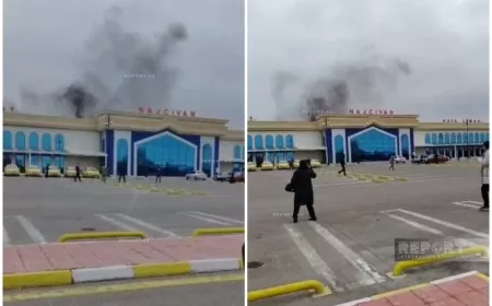 İran Naxçıvan aeroportuna dron hücumu edib