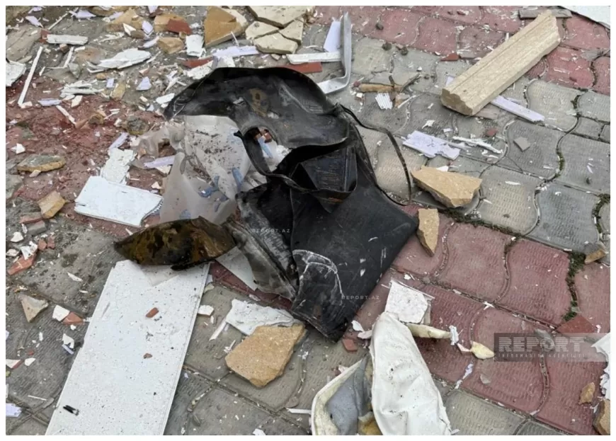 İran dronlarından biri Naxçıvandakı məktəbin yaxınlığına düşərək partlayıb