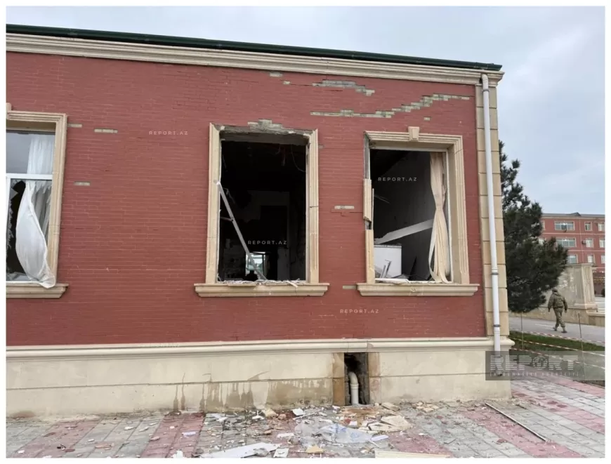 İran dronlarından biri Naxçıvandakı məktəbin yaxınlığına düşərək partlayıb