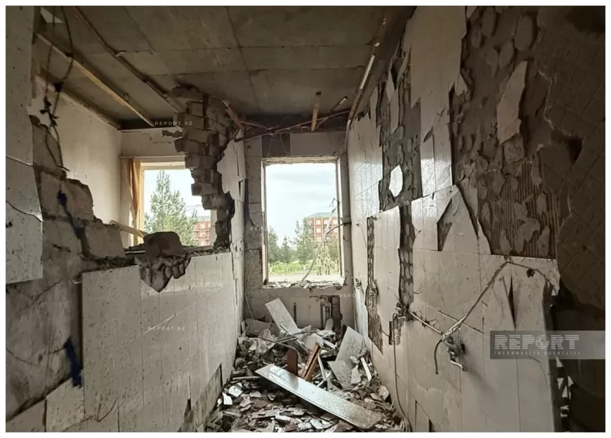 İran dronlarından biri Naxçıvandakı məktəbin yaxınlığına düşərək partlayıb