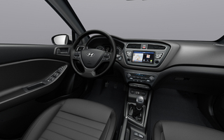 Charcoal Black salong - must armatuurlaud, hall lagi, mustad tekstiilist istmekatted