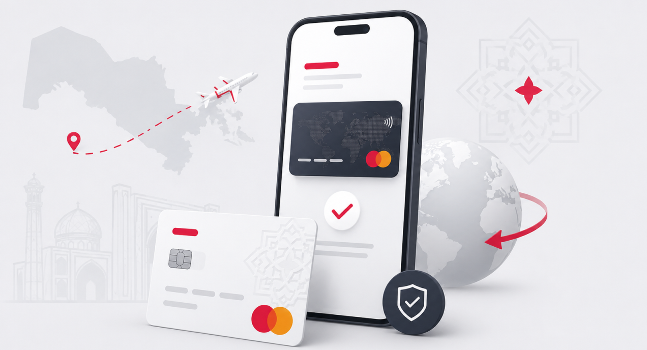 Обложка: Гайд для путешествий и онлайн-оплат: как и где открыть карту Mastercard в Узбекистане