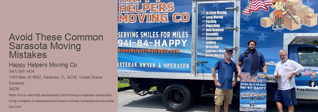 Avoid These Common Sarasota Moving Mistakes