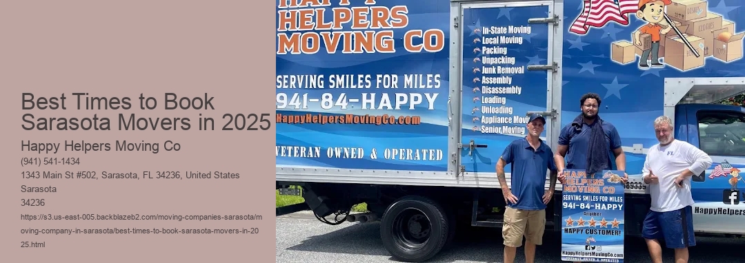 Best Times to Book Sarasota Movers in 2025