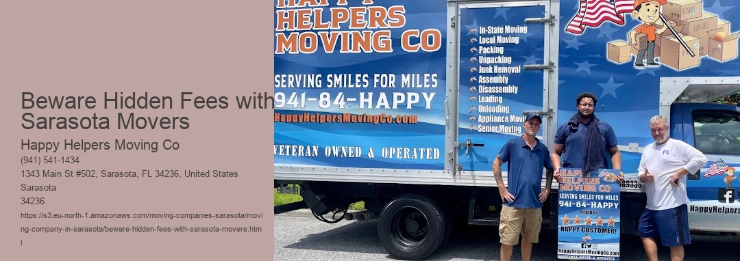 Beware Hidden Fees with Sarasota Movers