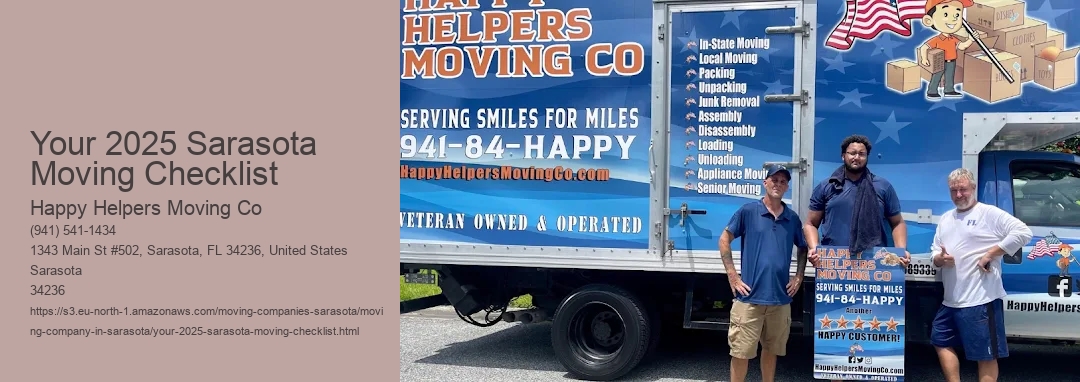 Your 2025 Sarasota Moving Checklist