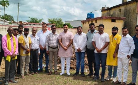 तरेगा हाई स्कूल में अतिरिक्त कक्षा निर्माण का पूजन, ग्रामीणों में उत्साह