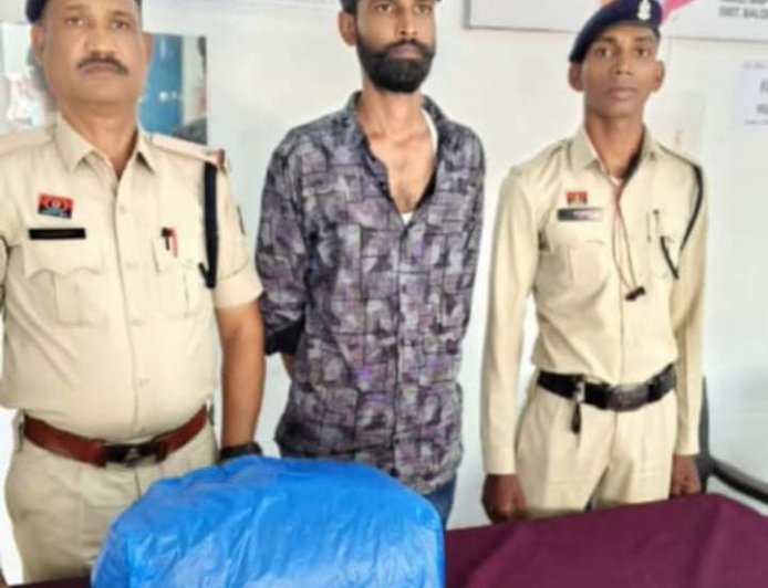 भाटापारा में गांजा तस्करी का भंडाफोड़, आरोपी गिरफ्तार