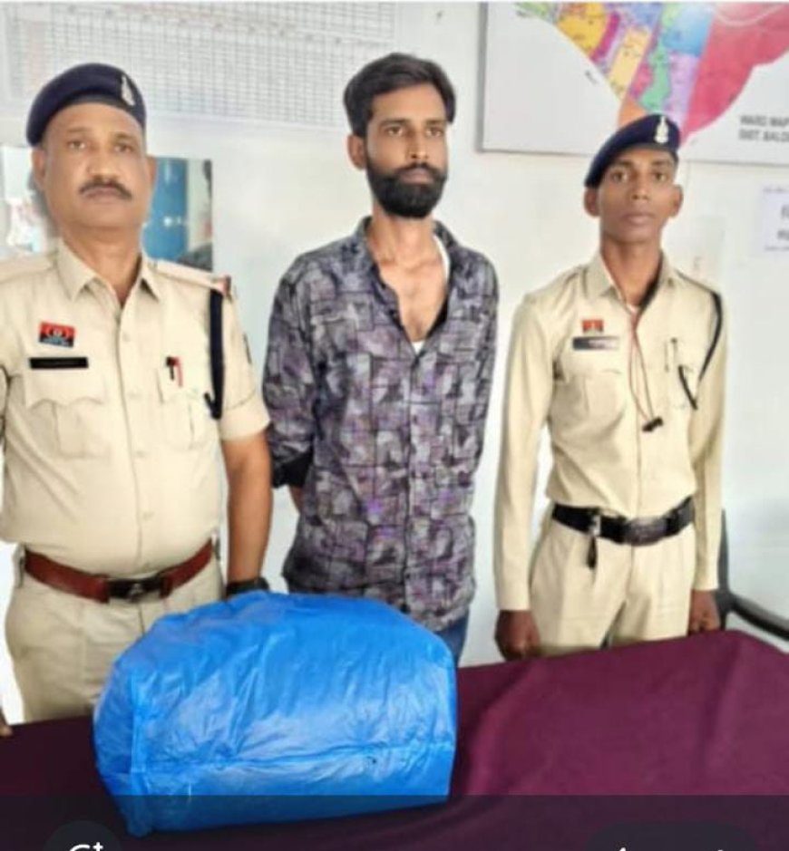 भाटापारा में गांजा तस्करी का भंडाफोड़, आरोपी गिरफ्तार