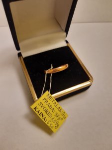 Auksinis žiedas 1,59g