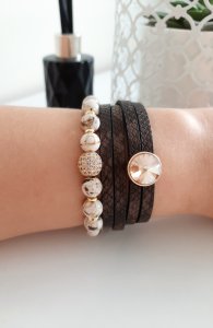 Rudas apyrankių komplektas