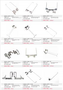 LENOVO kompiuterio lankstai, vyriai, ekrano laikikliai