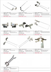 PIGIAUSIAI. DELL kompiuterio lankstai, vyriai, ekrano laikikliai