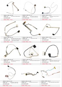 PIGIAUSIAI. DELL nešiojamų kompiuterių ekranų šleifai