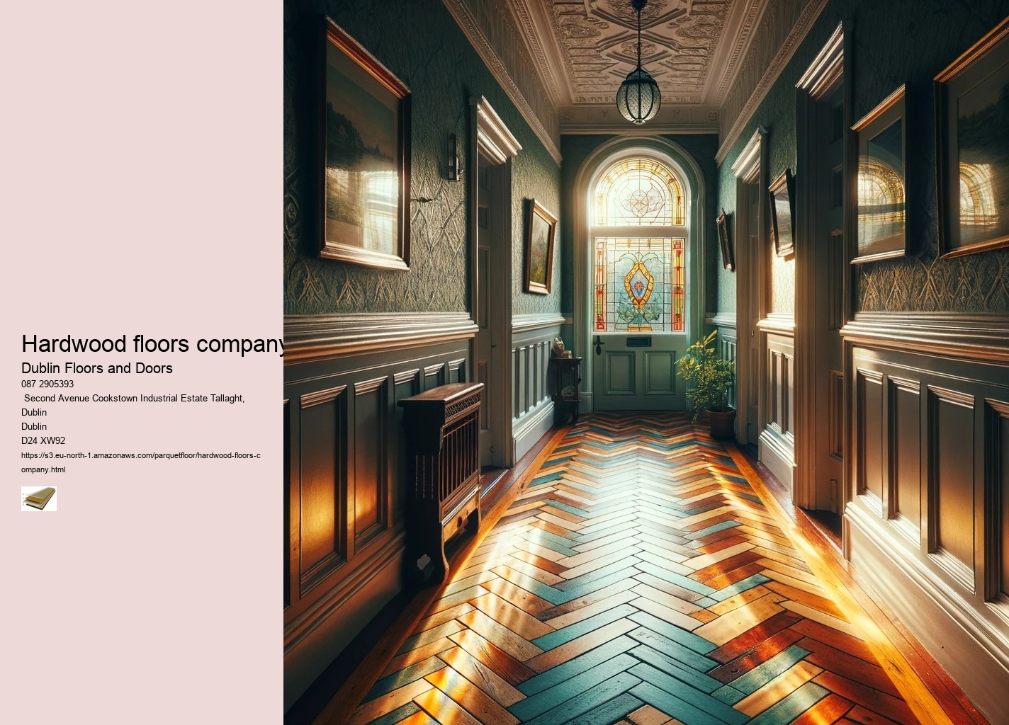 Where do you start laying herringbone flooring?