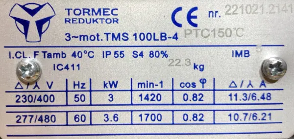 Motoreduktor / przekładnia 3kW 94obr. - zdjęcie 2