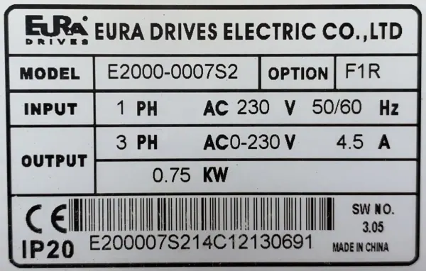 Falownik 0,75kW 230V/3x230V - zdjęcie 2