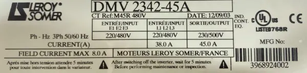 Sterownik do silnika prądu stałego DMV 2342-45A 18kW LS - zdjęcie 4