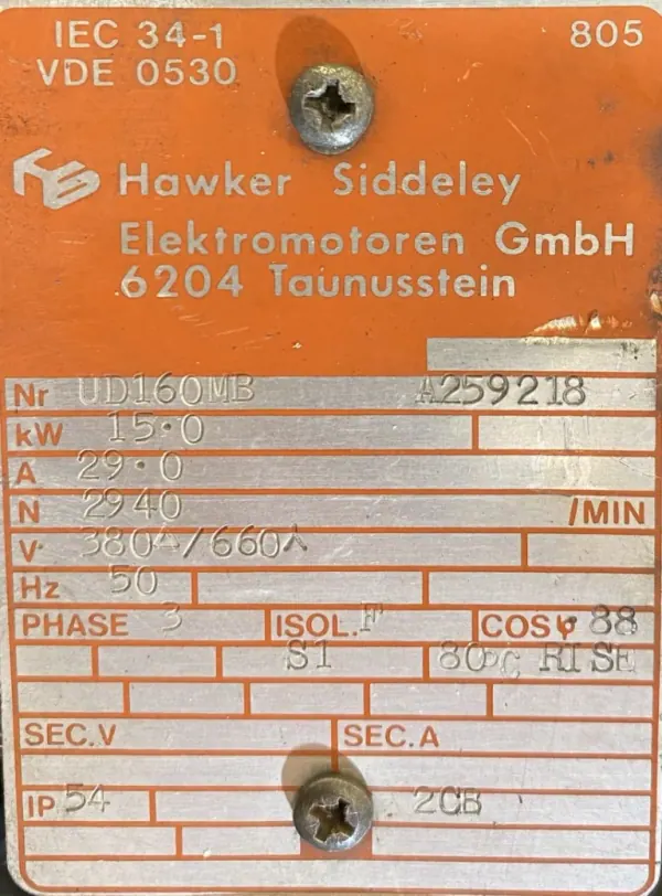 Silnik elektryczny 15kW 2940obr. 3fazowy - zdjęcie 2