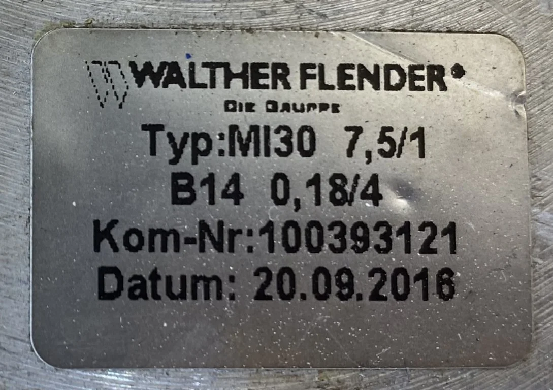 Motoreduktor / przekładnia 0,18kW 180obr. 3fazowy - zdjęcie 3