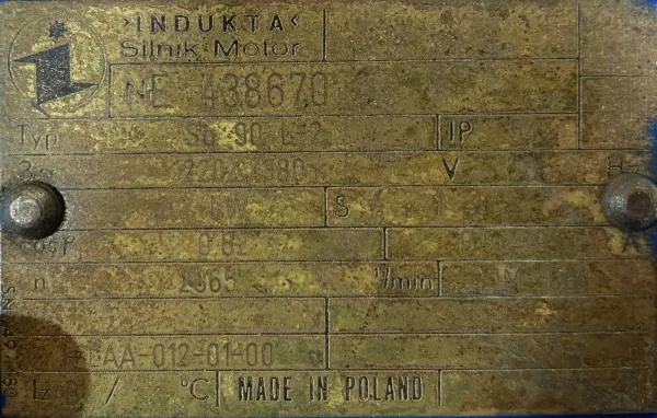 Silnik elektryczny 2,2kW 2865obr. 3fazowy INDUKTA - zdjęcie 2
